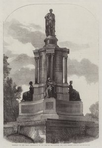 1851年の大展示とその創設者、故王子配偶者の記念碑 作： Harden Sidney Melville